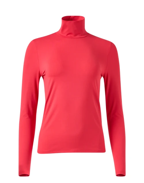 Coral Turtleneck Top