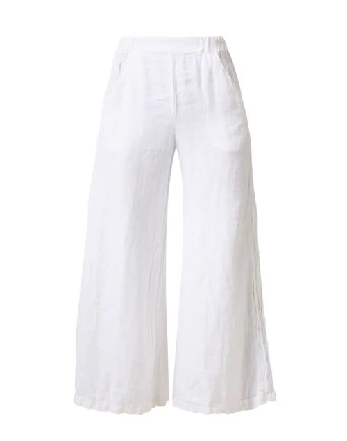 Wendy White Linen Pant