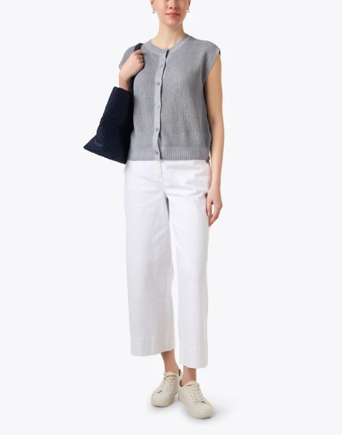 White Wide Leg Ankle Jean