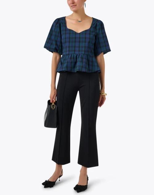 Blackwatch Plaid Peplum Top