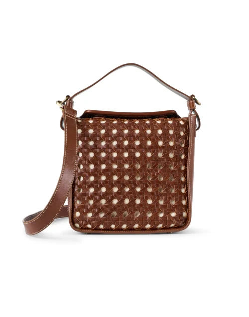 Megan Brown Woven Leather Bag