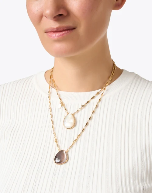 Stone Scapulaire Necklace