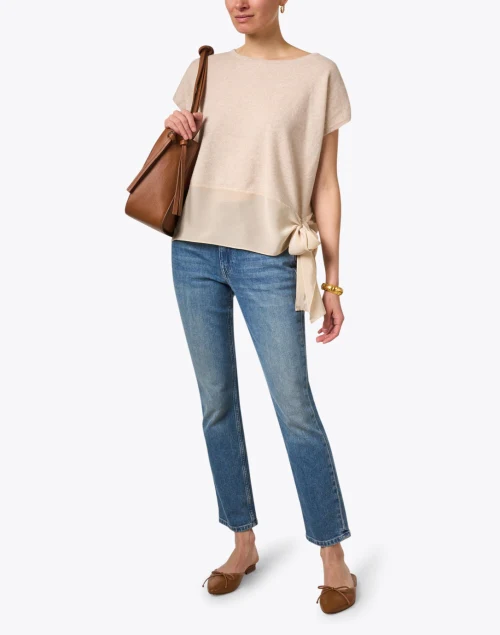 Greenport Beige Cashmere Top