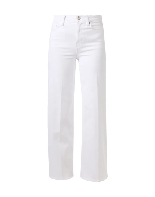 Le Slim Palazzo White Wide Leg Jean