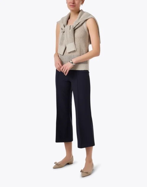 Chloe Navy Stretch Flare Pant