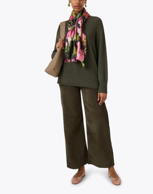 Green Heather Cashmere Sweater