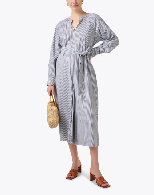 Sylvie Striped Cotton Dress