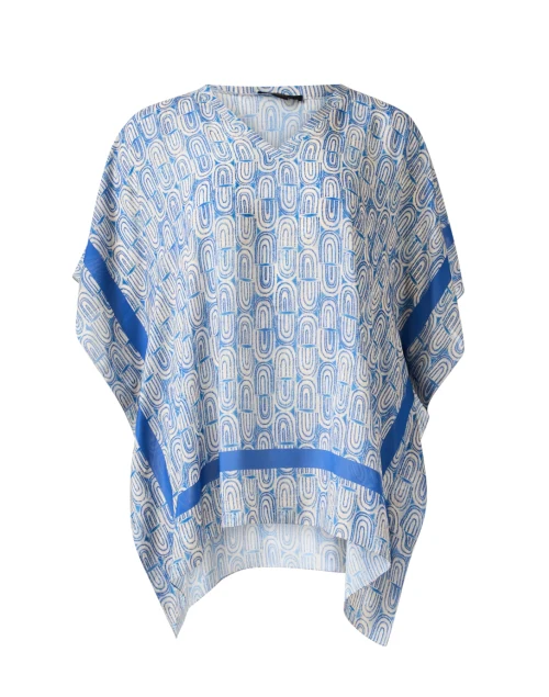 Blue Print Poncho