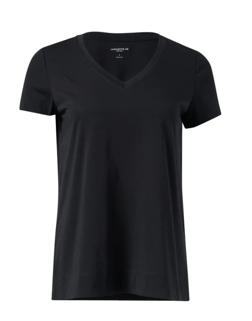Modern Black Cotton Tee