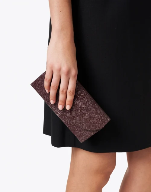 Baby Grande Merlot Stingray Clutch