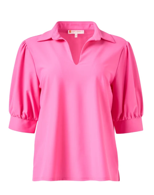 Calista Pink Polo Top