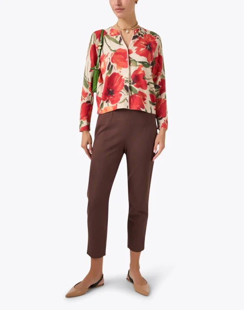 Lucy Brown Suede Ankle Pant