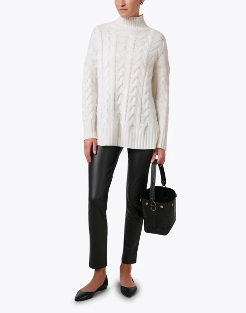 Zefir Black Faux Leather Pant