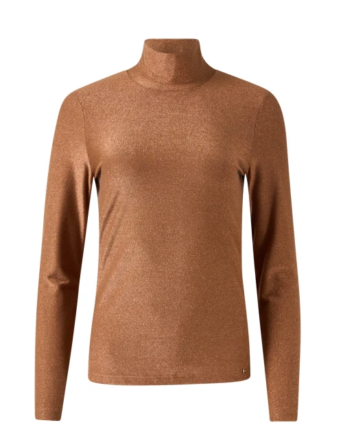 Brown Lurex Top