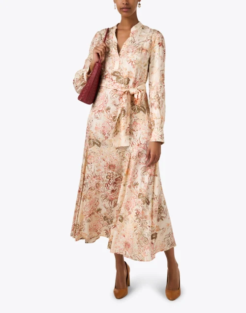 Miwa Pink Floral Print Dress