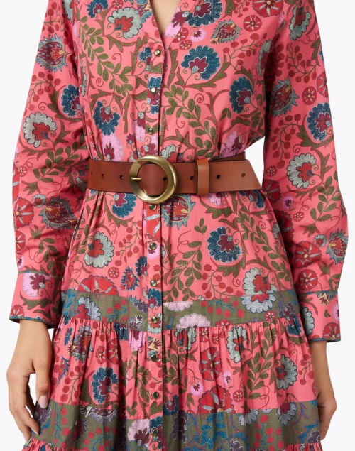 Azalea Brown Leather Belt
