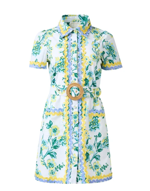 Ella Floral Print Shirt Dress