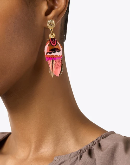 Pink Drop Earrings