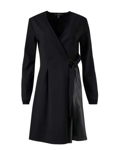 Cennare Black Mixed Media Dress