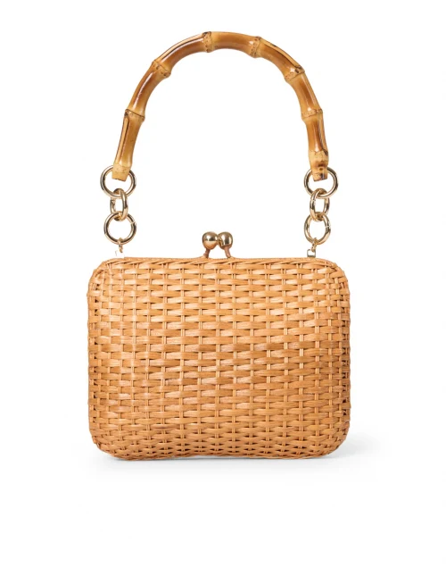 Giulia Light Honey Wicker Top Handle Bag