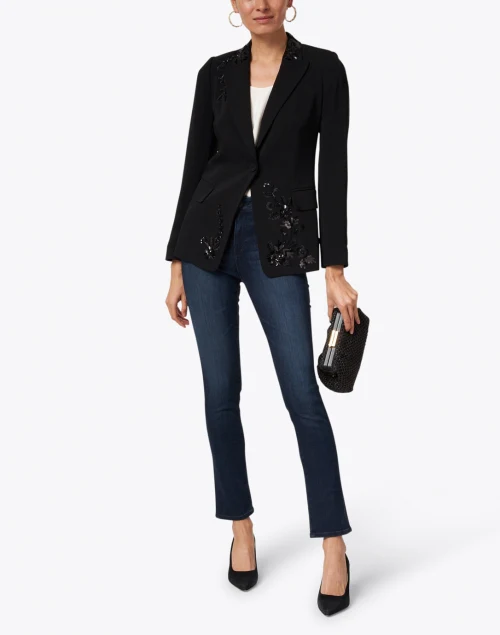 Parla Deep Blue Wash Stretch Denim Jean