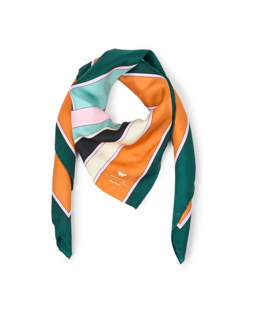 Onesto Multi Geo Print Silk Scarf