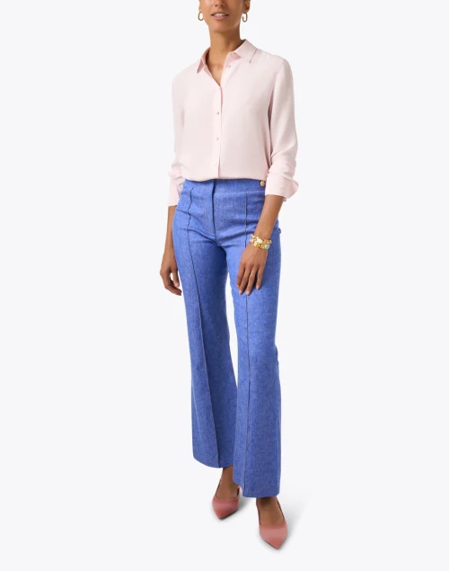 Ballet Pink Silk Blouse