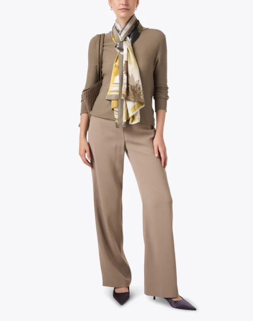 Taupe Wide Leg Pant