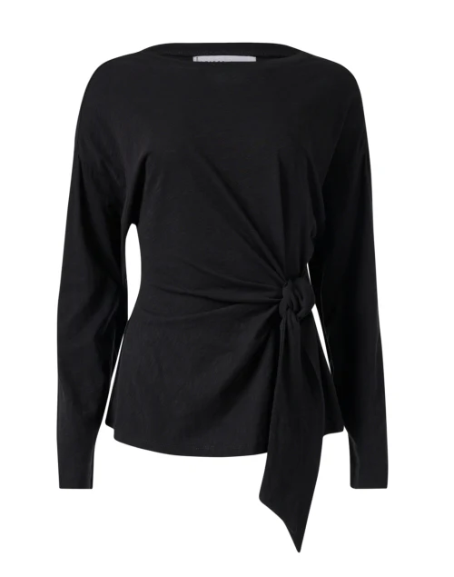 Vanina Black Cotton Top