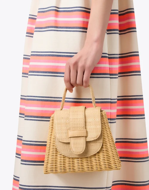 The Petite Lady Tan Rattan Bag