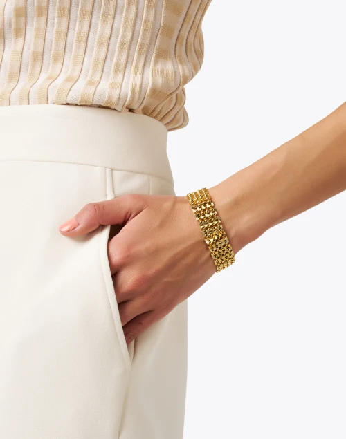 Gold Mesh Chain Bracelet