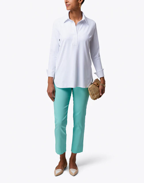 Hadley White Henley Top