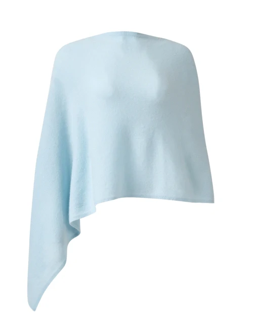 Crystal Blue Cashmere Ruana