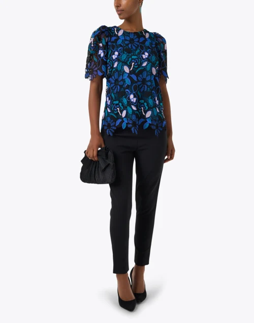 Marty Blue Multi Floral Print Top