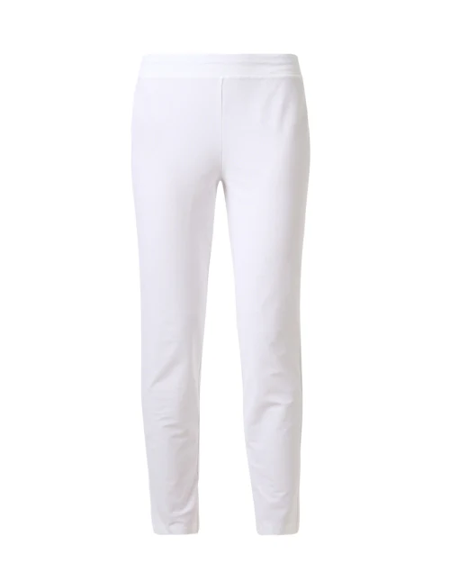 White Stretch Slim Ankle Pant