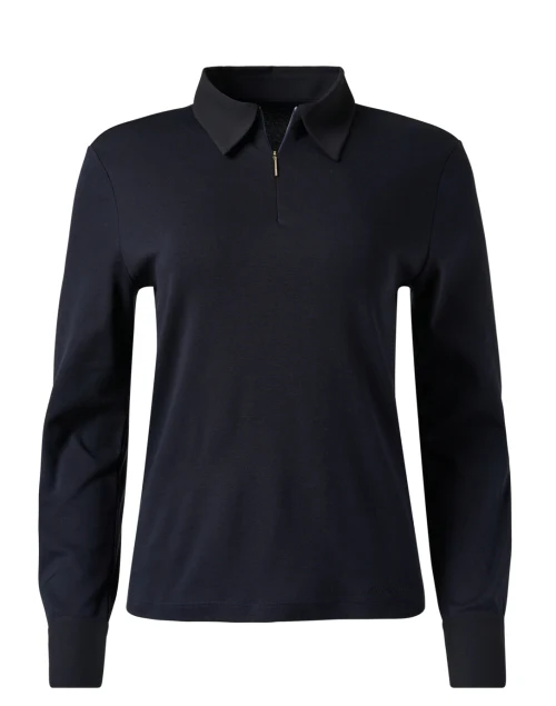 Navy Polo Top