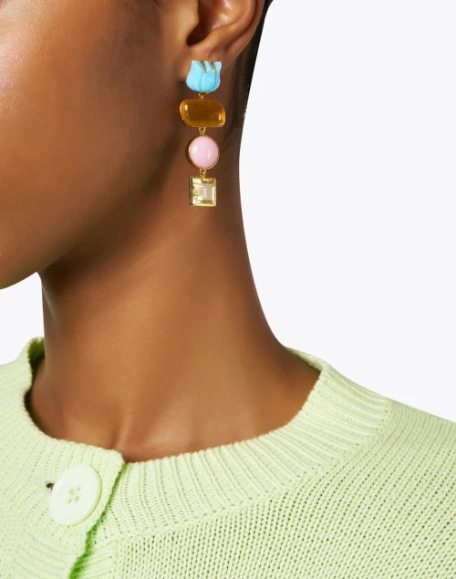 Tulip Stone Drop Earrings