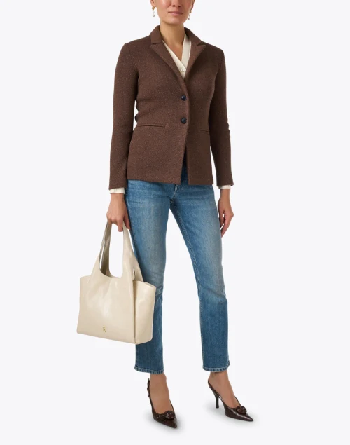 Red Reflex Knit Blazer