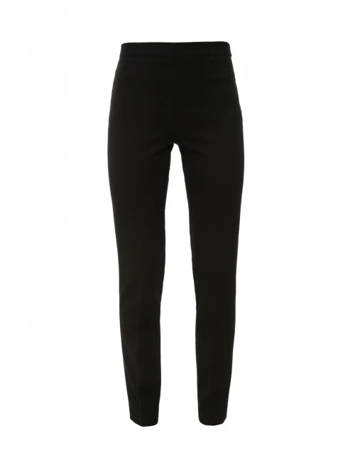 Black Stretch Side-Zip Tapered Pant