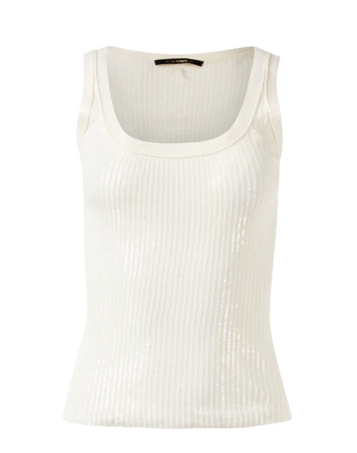 Isla Ivory Wool Sleeveless Sweater