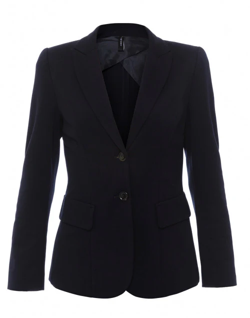 Navy Jersey Knit Blazer