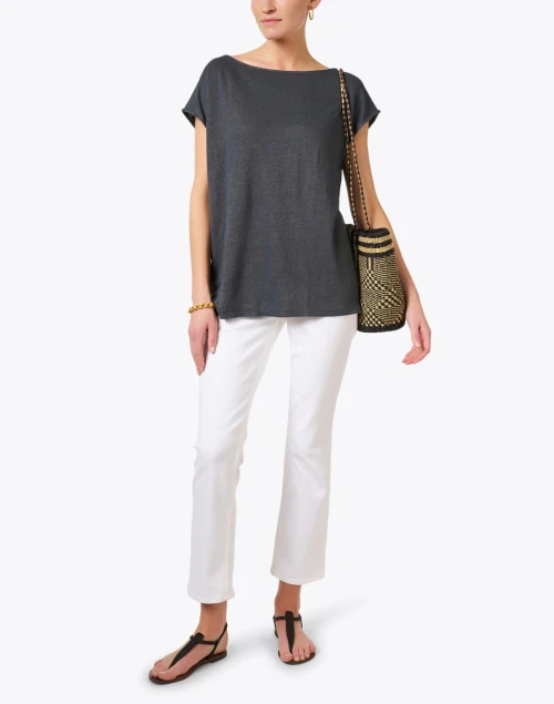 Black Boatneck Shirt