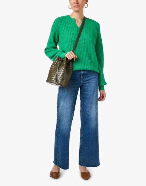 Fairlie Green Wool Cotton Sweater