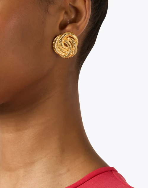 Elaina Gold Knot Earrings