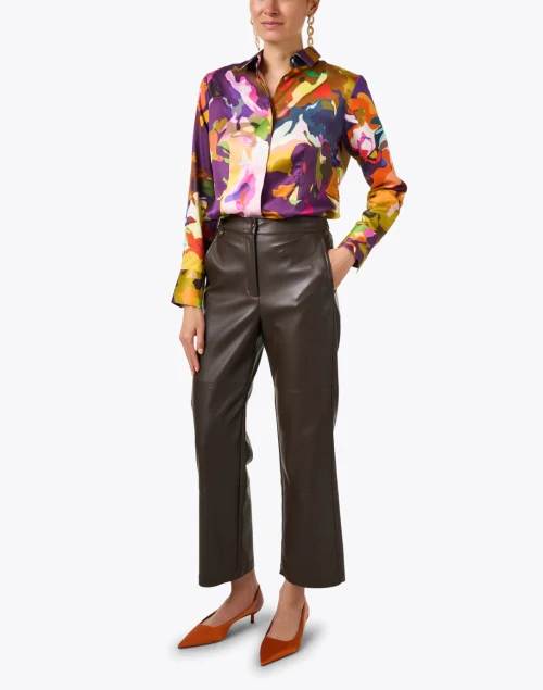 Diane Abstract Print Top