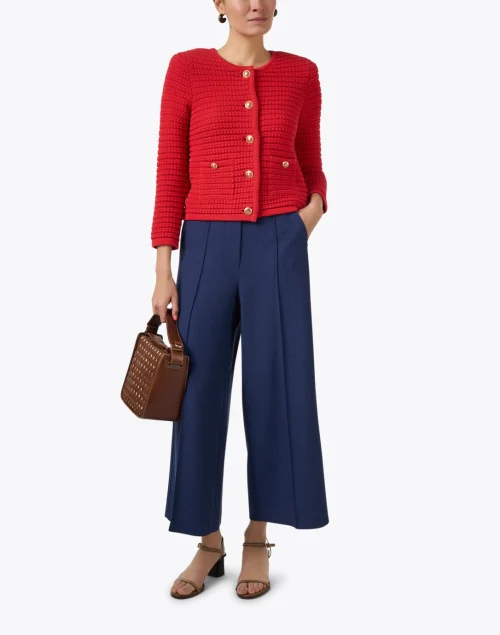 Joanna Red Cotton Cardigan