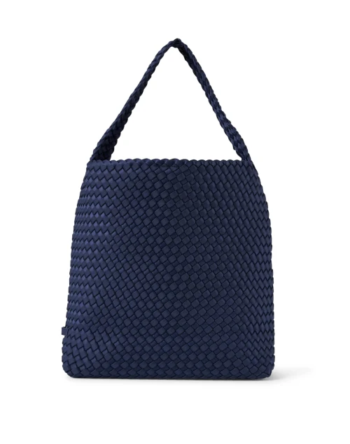 Nomad Ink Blue Woven Hobo Handbag