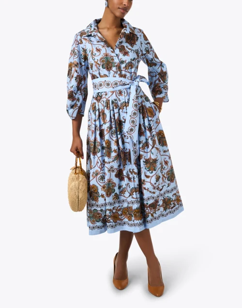 Raya Blue Printed Dress