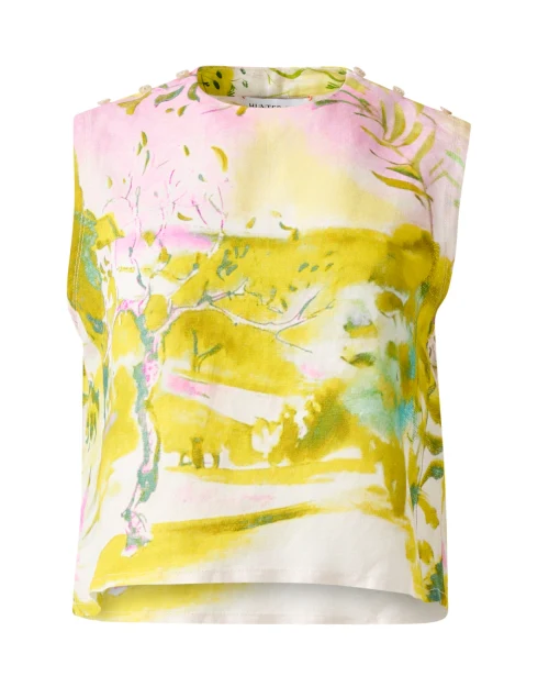Manning Pink and Green Print Top