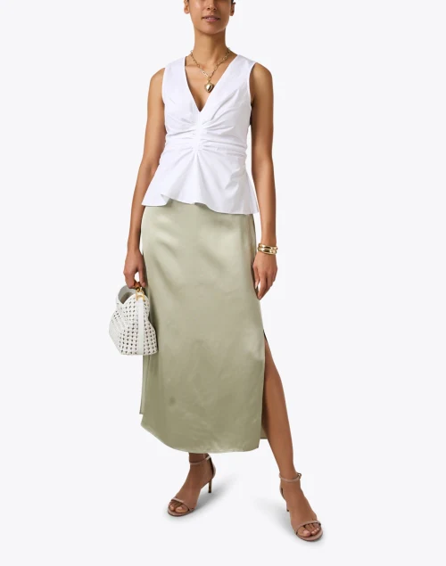 Green Slip Skirt